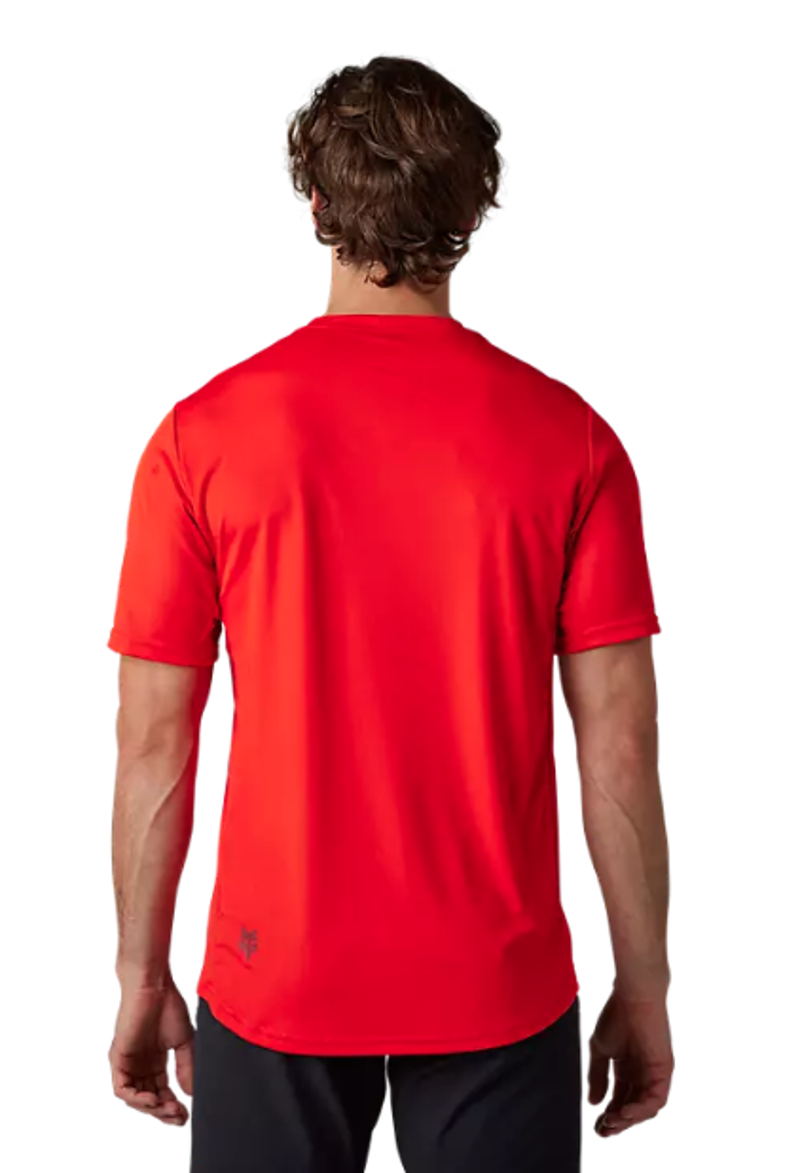 Fox Racing Ranger Short Sleeve Moth Race Jersey in Fluorescent Red-2